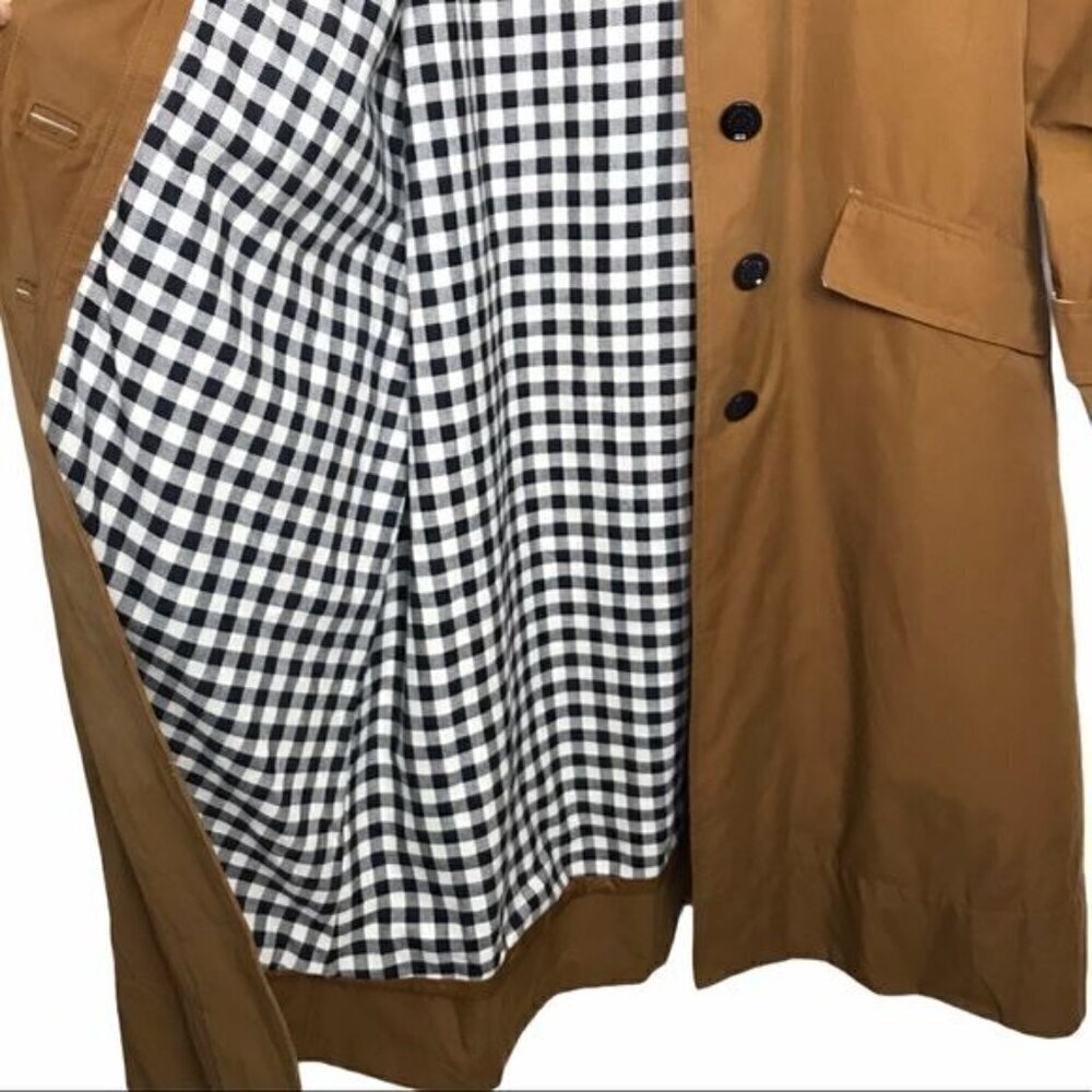 Barbour By Alexa Chung Brown Glenda Trench Coat in Monks Robe US 10 - Picture 6 of 14